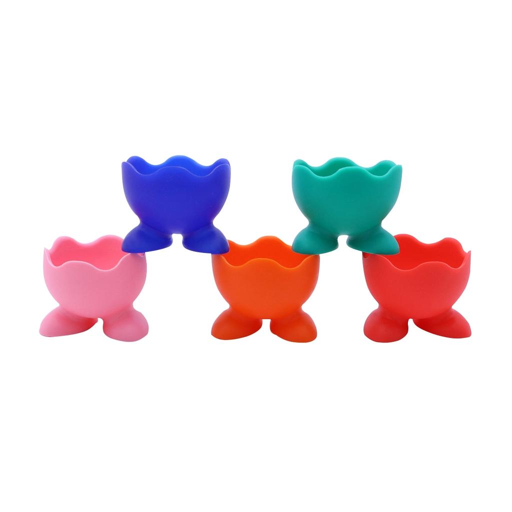 Silicone Egg Holder Cups Set of 5 by HitMyNeed