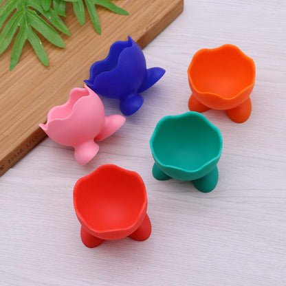 Silicone Egg Holder Cups Set of 5 by HitMyNeed