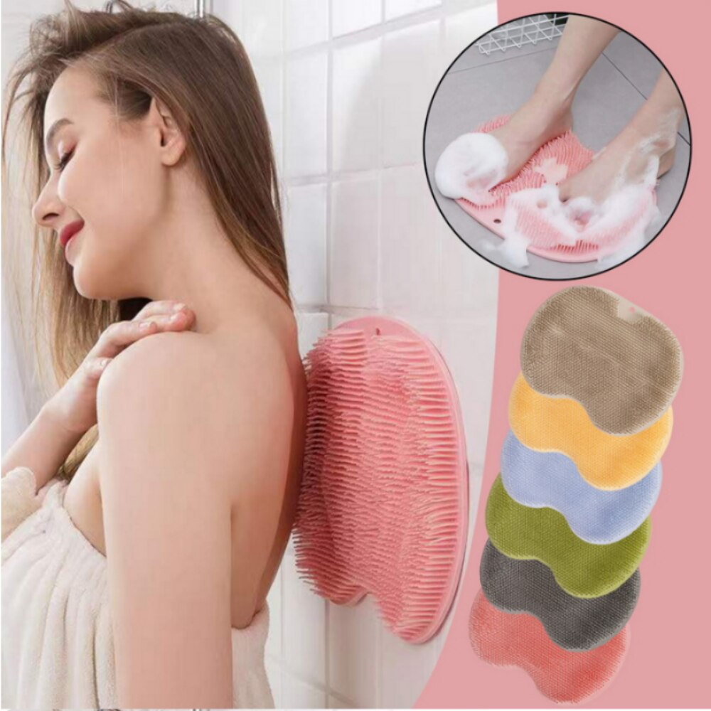 Silicone Exfoliating Shower Mat & Back Massage Brush by HitMyNeed
