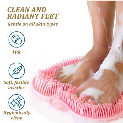Silicone Exfoliating Shower Mat & Back Massage Brush by HitMyNeed
