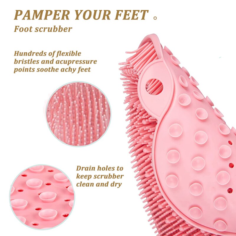 Silicone Exfoliating Shower Mat & Back Massage Brush by HitMyNeed
