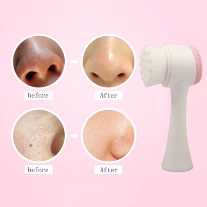 Silicone Face Scrub Brush with Handle by HitMyNeed