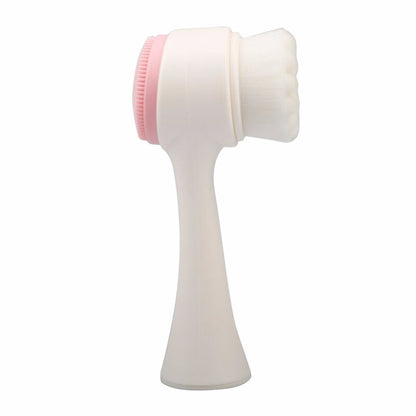 Silicone Face Scrub Brush with Handle by HitMyNeed