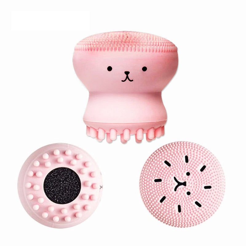 Silicone Face Wash Brush Dual-Action Cleanser by HitMyNeed