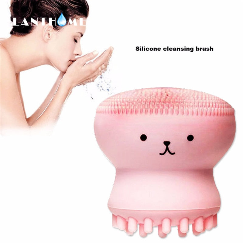 Silicone Face Wash Brush Dual-Action Cleanser by HitMyNeed