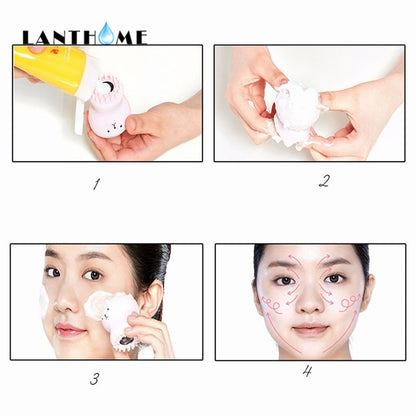 Silicone Face Wash Brush Dual-Action Cleanser by HitMyNeed