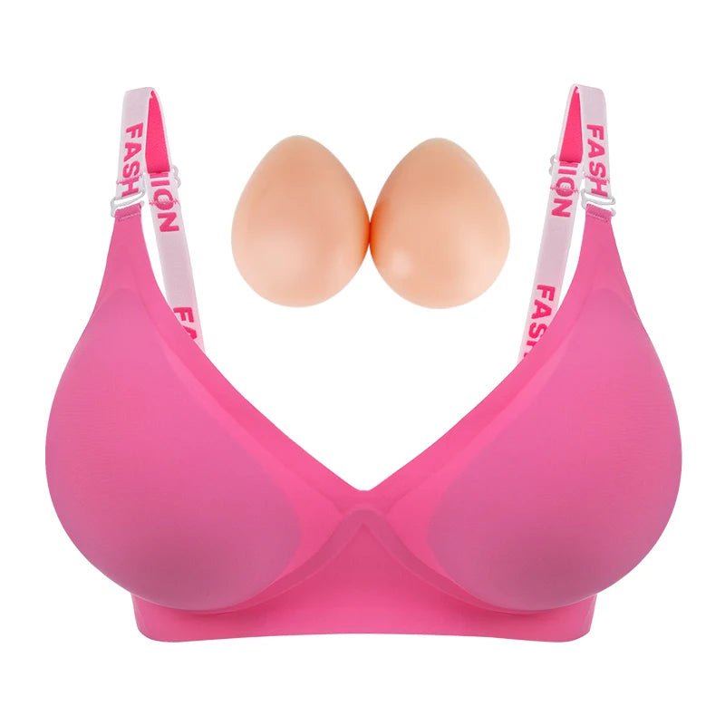 Silicone Fake Chest Underwear for Dramatic Bust Boost by HitMyNeed