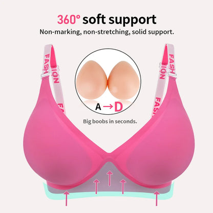 Silicone Fake Chest Underwear for Dramatic Bust Boost by HitMyNeed