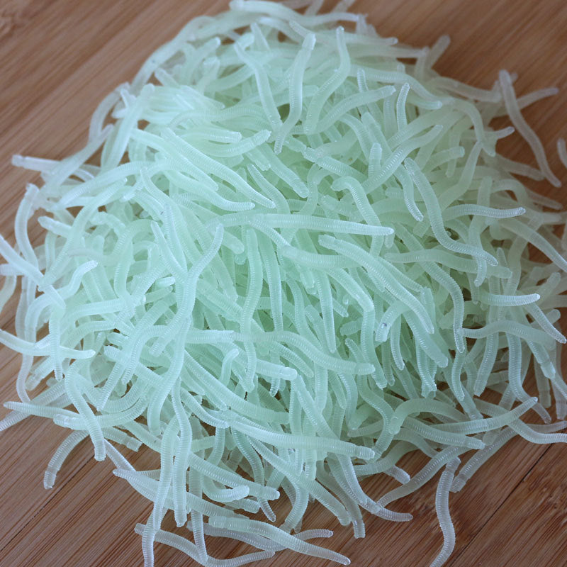 Silicone Fake Fishing Worms Lures 50pcs by HitMyNeed