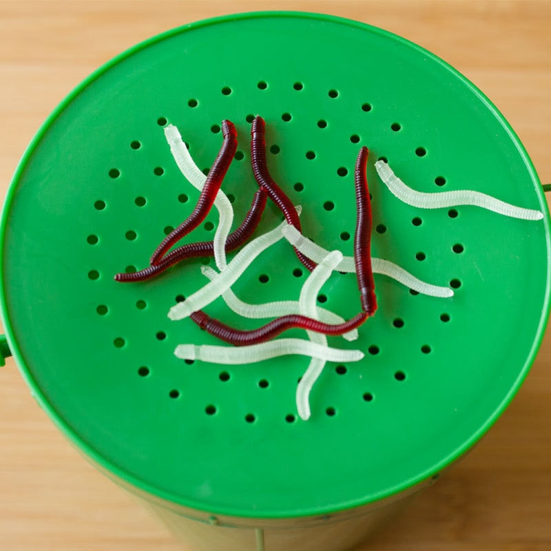 Silicone Fake Fishing Worms Lures 50pcs by HitMyNeed