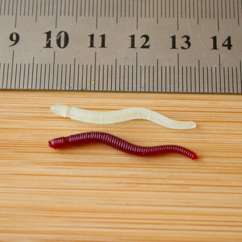 Silicone Fake Fishing Worms Lures 50pcs by HitMyNeed