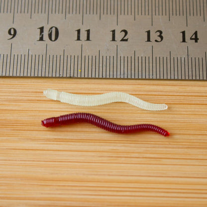 Silicone Fake Fishing Worms Lures 50pcs by HitMyNeed
