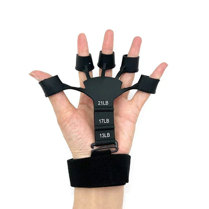 Silicone Finger Gripper Exerciser with Wrist Strap by HitMyNeed