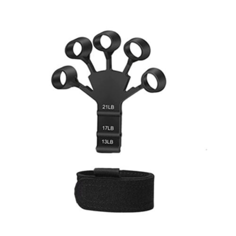 Silicone Finger Gripster Hand Strengthener black by HitMyNeed