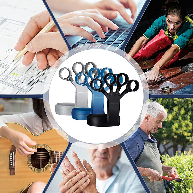 Silicone Finger Trainer Hand Grip & Wrist Exerciser by HitMyNeed