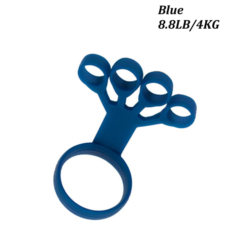 Silicone Finger Trainer Hand Grip & Wrist Exerciser a-blue by HitMyNeed