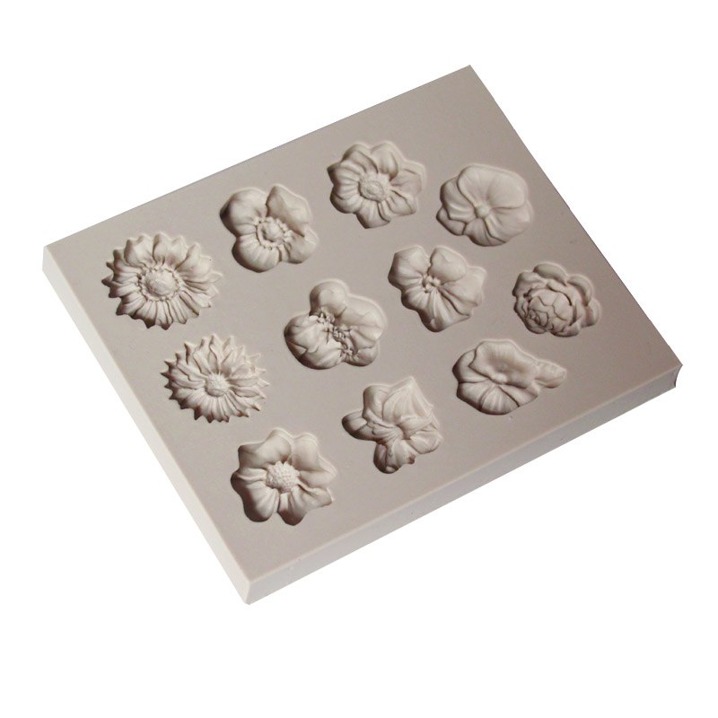 Silicone Flower Candy & Fondant Mold, 11 Designs by HitMyNeed