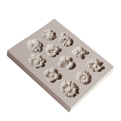 Silicone Flower Candy & Fondant Mold, 11 Designs by HitMyNeed