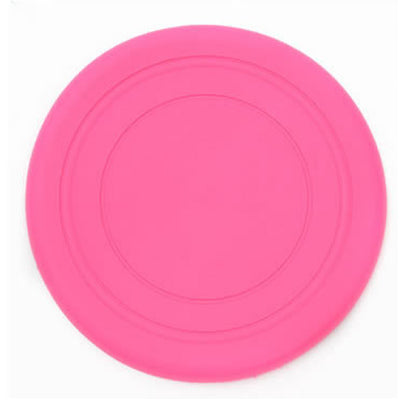 Silicone Flying Disc for Dogs, 18 cm pink by HitMyNeed