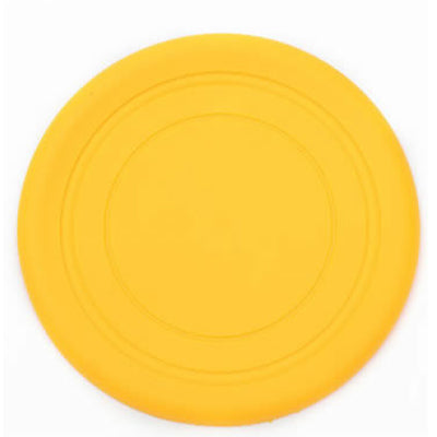 Silicone Flying Disc for Dogs, 18 cm yellow by HitMyNeed