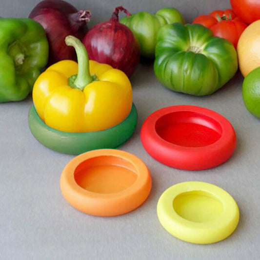 Silicone Food Hugger Cover Set for Fruits & Containers by HitMyNeed