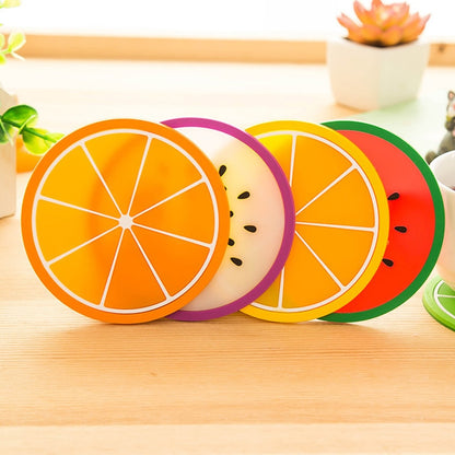 Silicone Fruit Coasters Set, 10 pcs, 9 cm by HitMyNeed