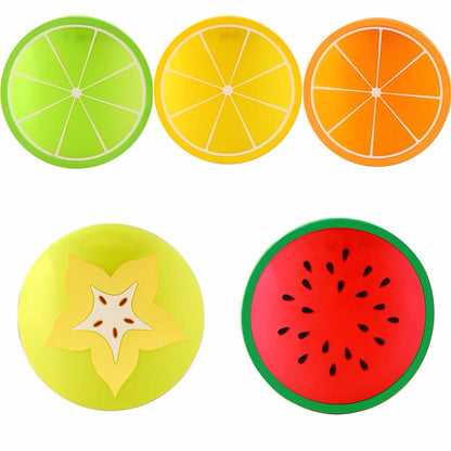 Silicone Fruit Drink Coasters Set of 6 by HitMyNeed