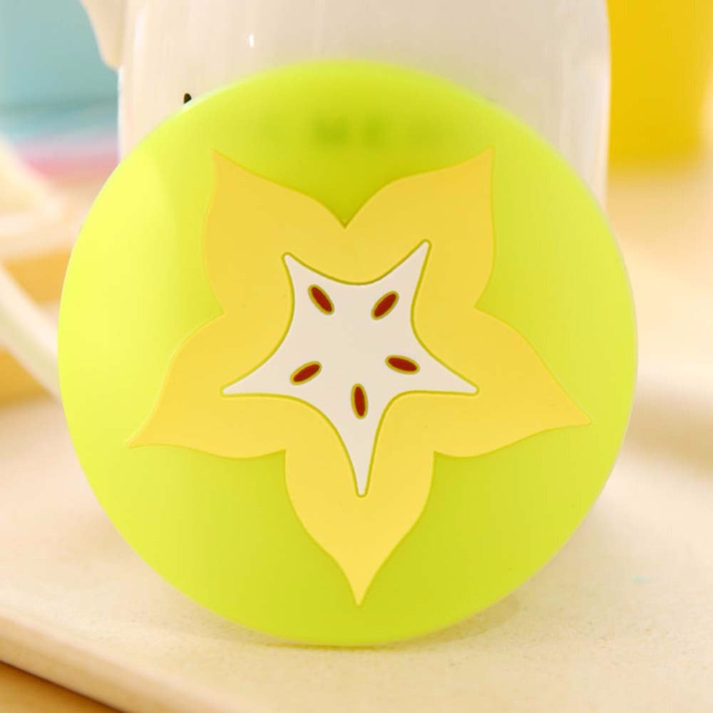 Silicone Fruit Drink Coasters Set of 6 by HitMyNeed