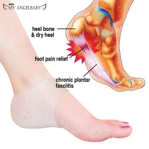 Silicone Gel Heel Inserts for Plantar Fasciitis (2PCS) by HitMyNeed