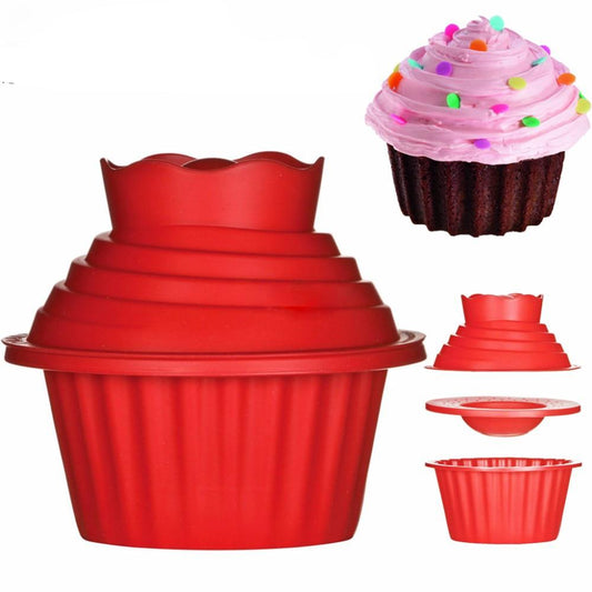 Silicone Giant Cupcake Mold Set by HitMyNeed