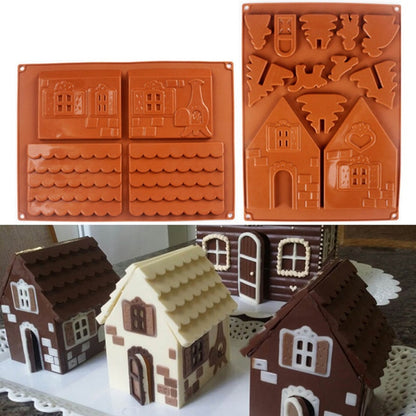 Silicone Gingerbread House Mold Set (2pcs) by HitMyNeed