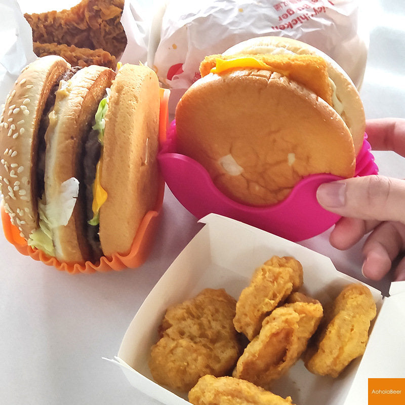 Silicone Hamburger Holder Anti-Drop Grill Tool by HitMyNeed