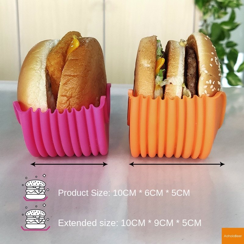 Silicone Hamburger Holder Anti-Drop Grill Tool by HitMyNeed