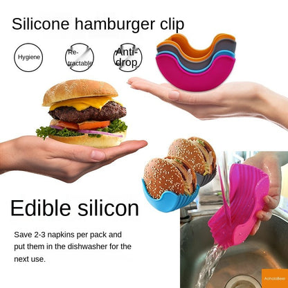Silicone Hamburger Holder Anti-Drop Grill Tool by HitMyNeed
