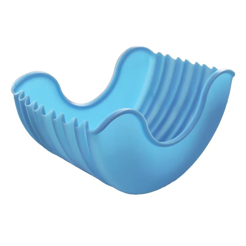 Silicone Hamburger Holder Anti-Drop Grill Tool blue by HitMyNeed