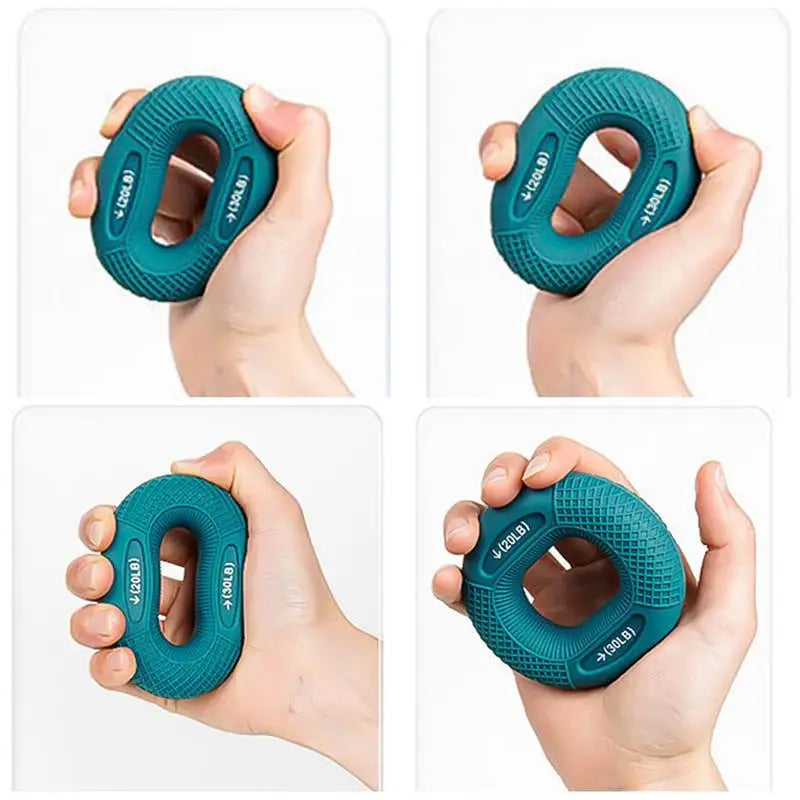 Silicone Hand Grip Strengthener Ring for Finger & Wrist by HitMyNeed