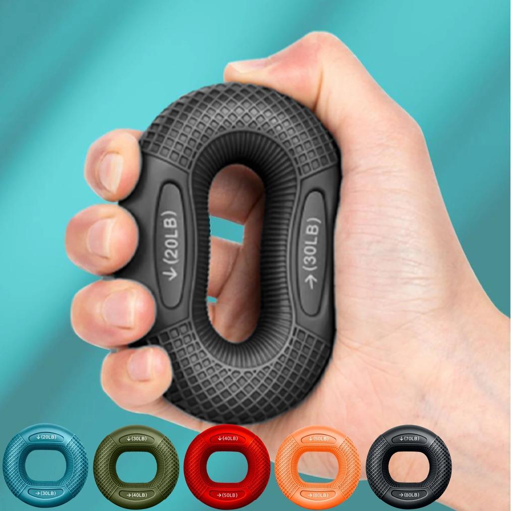 Silicone Hand Grip Strengthener Ring for Finger & Wrist by HitMyNeed