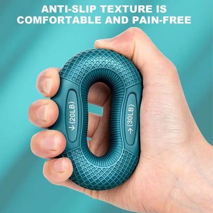 Silicone Hand Grip Strengthener Ring for Finger & Wrist by HitMyNeed