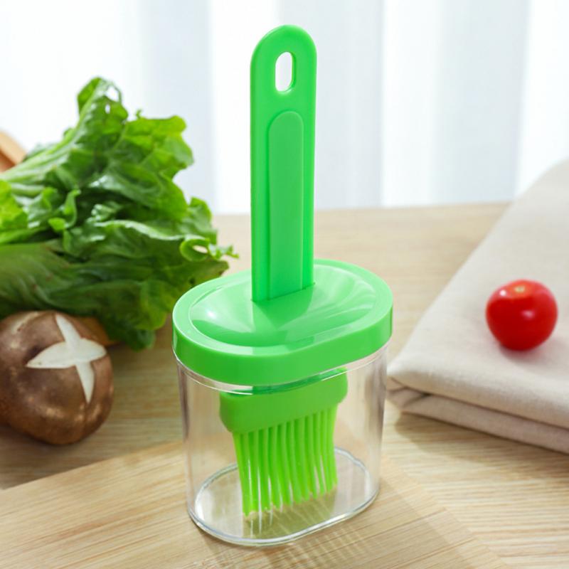 Silicone Heat-Resistant Basting & Oil Brush 17cm green by HitMyNeed