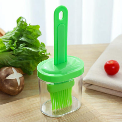 Silicone Heat-Resistant Basting & Oil Brush 17cm green by HitMyNeed