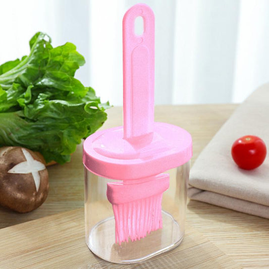Silicone Heat-Resistant Basting & Oil Brush 17cm pink by HitMyNeed
