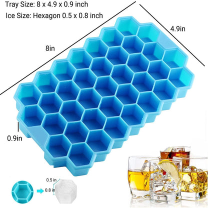 Silicone Honeycomb Ice Tray with Lid by HitMyNeed