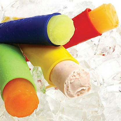 Silicone Ice Pole Moulds Set of 6 with Caps by HitMyNeed