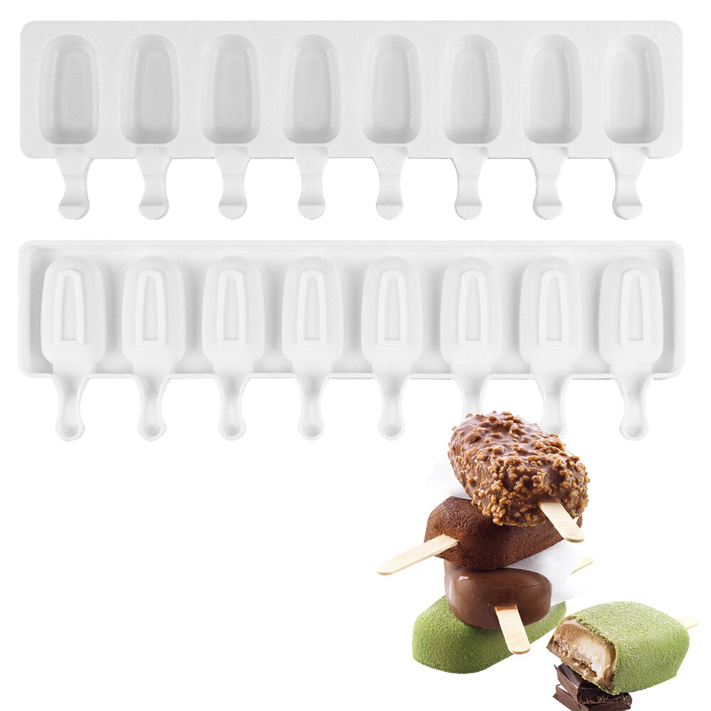 Silicone Ice Pop Mold Tray with 8 Cavities by HitMyNeed