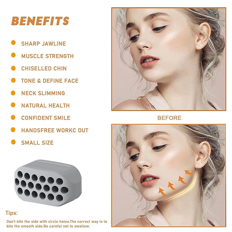 Silicone Jaw Exerciser Facial & Neck Toner by HitMyNeed