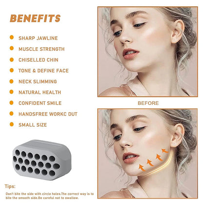 Silicone Jaw Exerciser Facial & Neck Toner by HitMyNeed