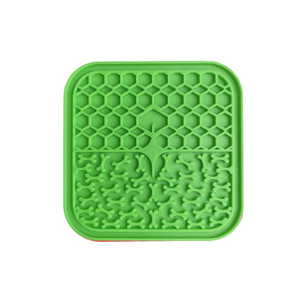 Silicone Licking Mat for Dogs with Suction Cups w053-green by HitMyNeed