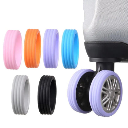 Silicone Luggage Wheel Covers Set (8 Pieces) by HitMyNeed