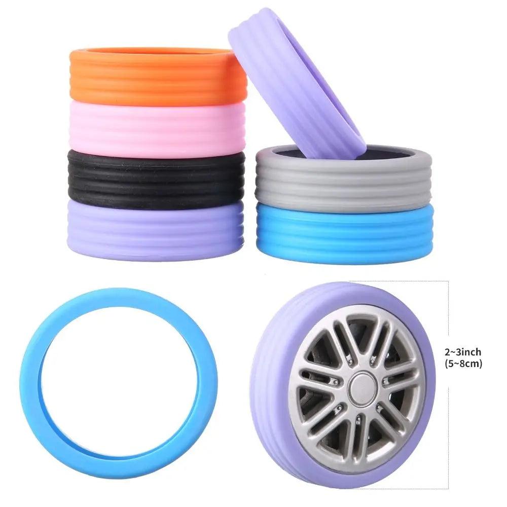 Silicone Luggage Wheel Covers Set (8 Pieces) by HitMyNeed