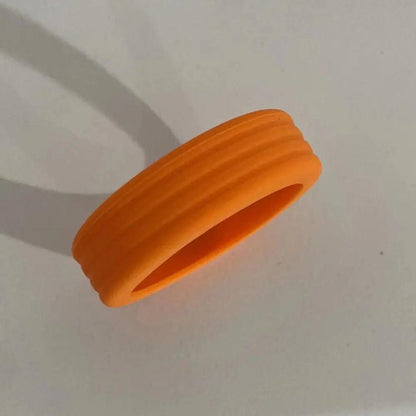 Silicone Luggage Wheel Covers Set (8 Pieces) orange-8pcs by HitMyNeed